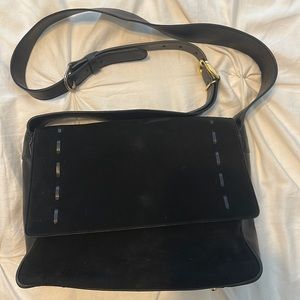 Gucci leather and suede purse